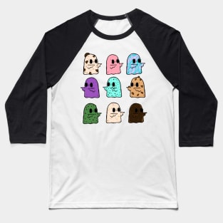 Ice Cream Ghosts Baseball T-Shirt